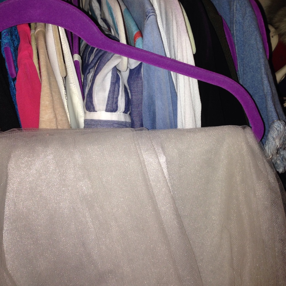 Nasty Gal Silver Tulle Skirt - Picture 4 of 4